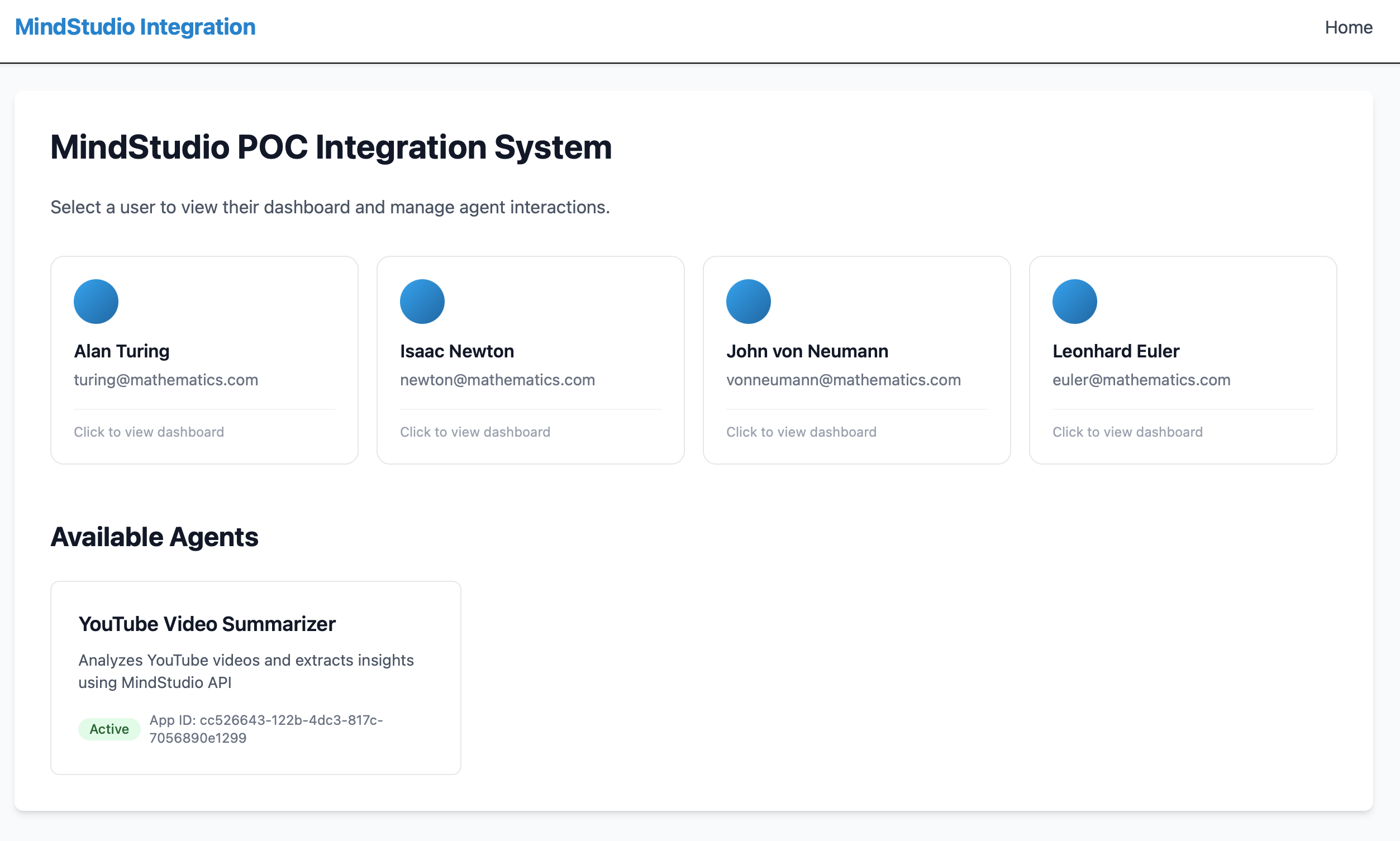 POC Dashboard