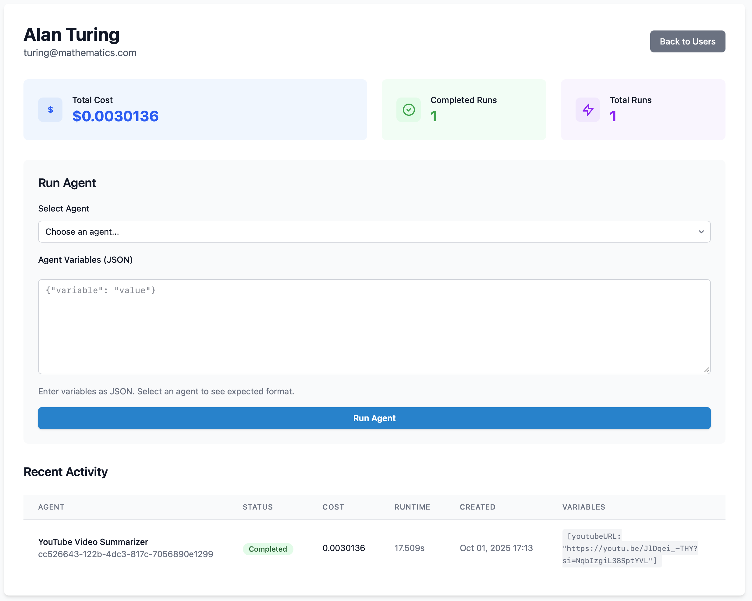 POC Dashboard